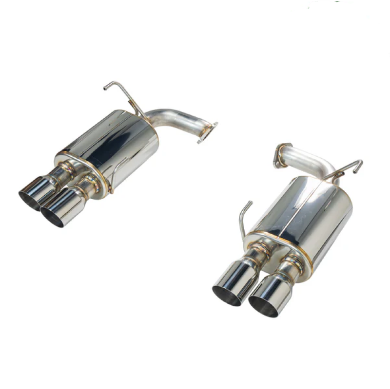 Remark WRX Muffled Axle-Back, 2022-2026 - 3.5-Inch Single-Wall Polished Stainless Steel Tips - Remark RO-TSVB-SM