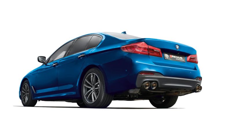 Remus 2017 BMW M550I xDrive G30 Sedan 4.4L (N63R) Axle Back Exhaust (Tail Pipes Req) - Black Ops Auto Works