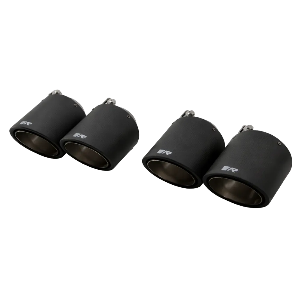 Remus Remus Carbon 102mm Short Style Angled w/Titanium Internals Tail Pipe Set (Quad Tips)