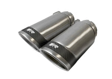 Load image into Gallery viewer, Remus Stainless Steel 84mm Angled w/Carbon Ring Tail Pipe Set (Pair) - Black Ops Auto Works