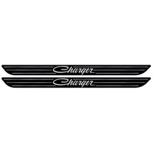 Load image into Gallery viewer, Retro Charger Script Door Sill Appliqué - Black Ops Auto Works