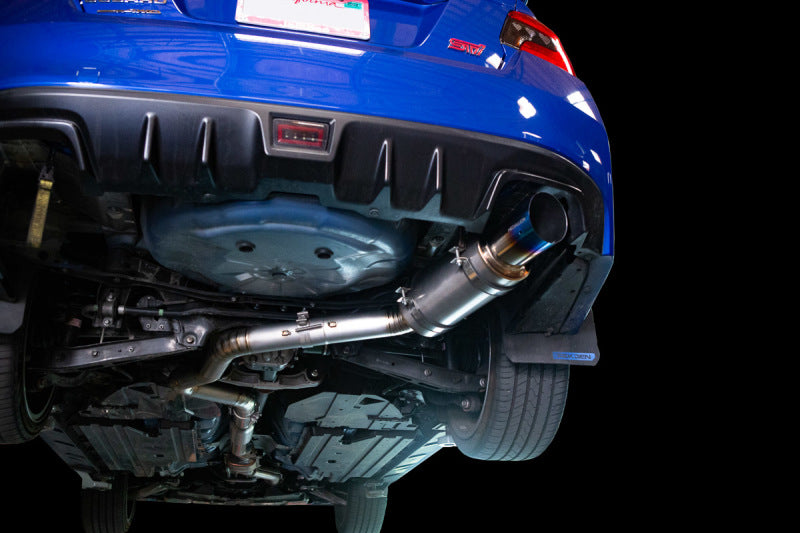 Revel 15-21 WRX/STi 11-14 WRX STi 08-14 WRX Ultra Ti Titanium Single Exit Catback Exhaust - Black Ops Auto Works