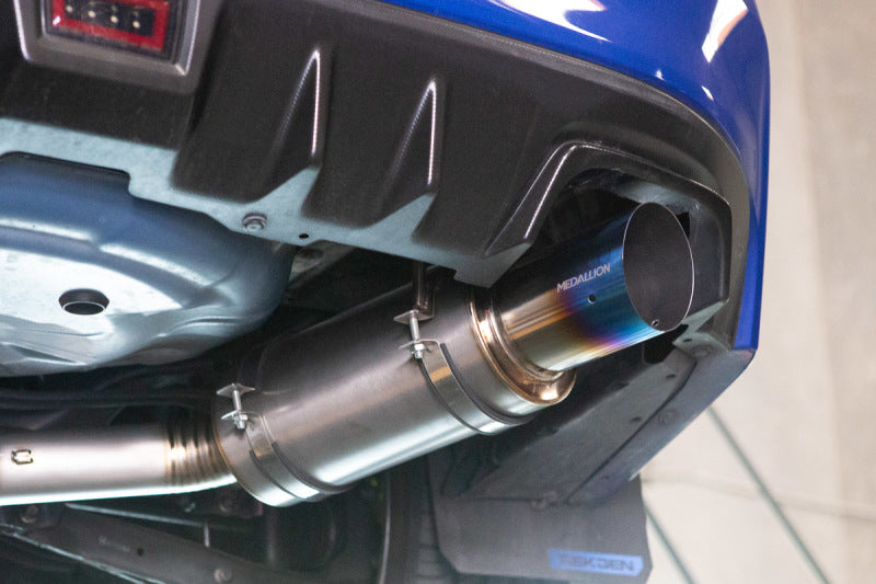 Revel 15-21 WRX/STi 11-14 WRX STi 08-14 WRX Ultra Ti Titanium Single Exit Catback Exhaust - Black Ops Auto Works