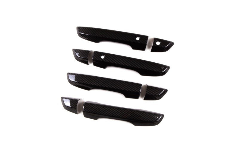 Revel GT Dry Carbon Door Outer Handle Cover (FL/FR/RL/RR) 16-18 Honda Civic - 8 Pieces - Black Ops Auto Works
