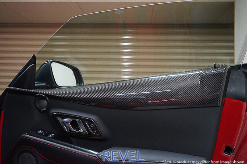 Revel GT Dry Carbon Door Trim Cover 2020 Toyota GR Supra - 2 Pieces - Black Ops Auto Works
