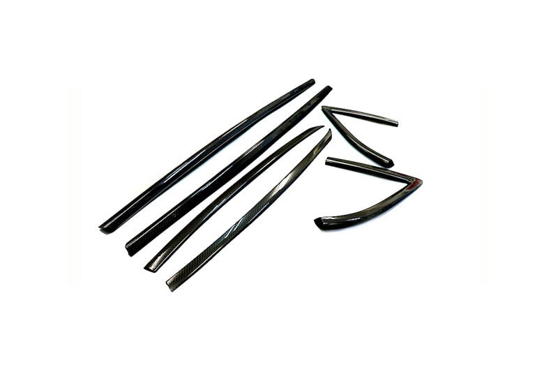 Revel GT Dry Carbon Door Window Moulding Cover 2020 Toyota GR Supra - 6 Pieces - Black Ops Auto Works