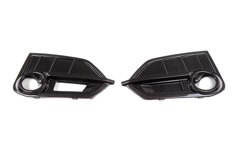 Revel GT Dry Carbon Front Fog Light Covers (Left & Right) 17-18 Honda Civic Type-R - 2 Pieces - Black Ops Auto Works