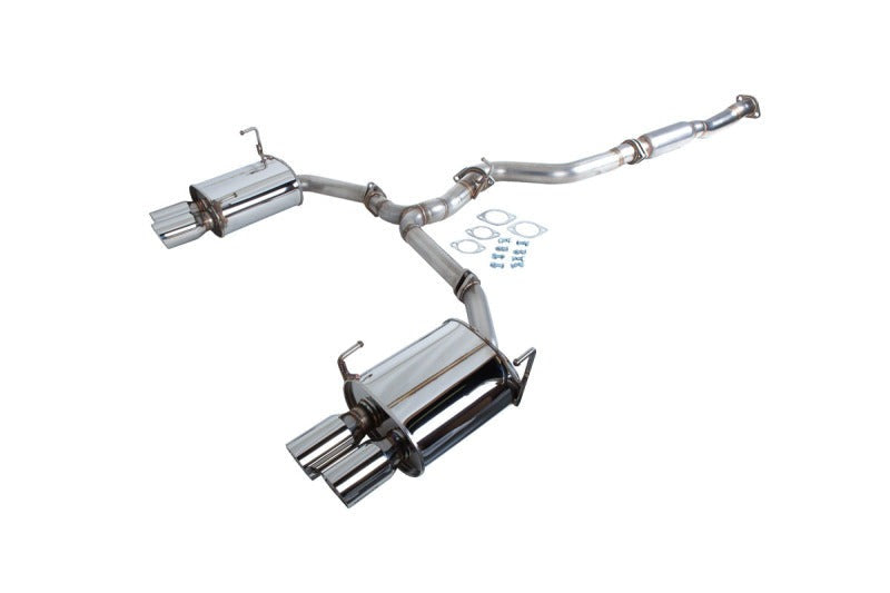 Revel Medallion Touring-S Catback Exhaust - Dual Muffler/ Quad Tip 15-17 Subaru Impreza WRX / Sti - Black Ops Auto Works