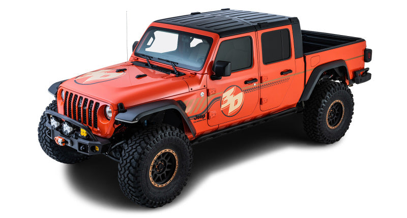 Rhino-Rack 20-21 Jeep Gladiator JT 4 Door 2 Base Backbone Mounting System - Black Ops Auto Works