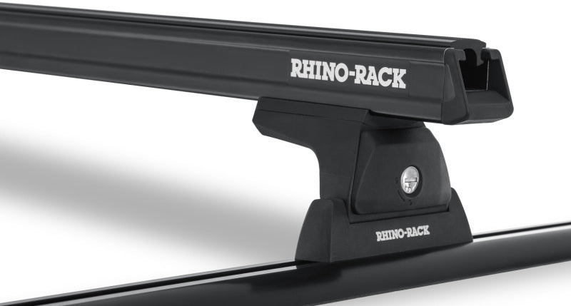 Rhino-Rack Heavy Duty 65in 2 Bar Roof Rack w/Tracks - Black - Black Ops Auto Works