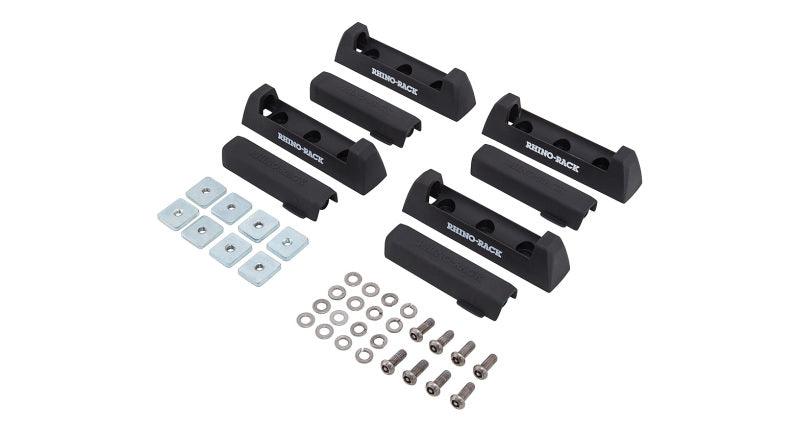 Rhino-Rack Quick Mount Leg Base & Cover w/Hardware - 4 pcs - Black Ops Auto Works