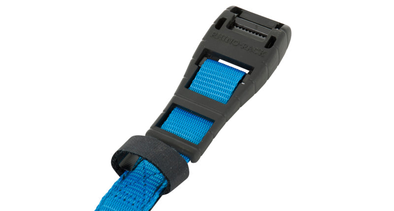 Rhino-Rack Rapid Tie Down Straps w/Buckle Protector - 5.5m/18ft - Pair - Blue - Black Ops Auto Works