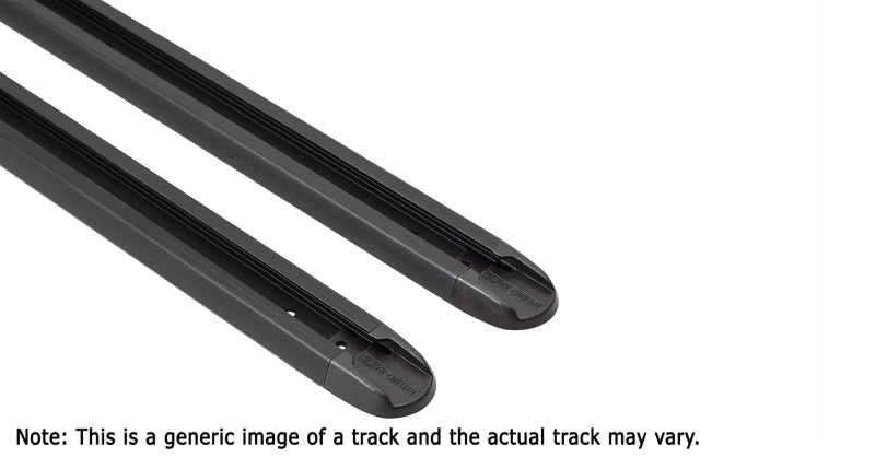 Rhino-Rack RTV Tracks w/Hardware & End Caps - 58.3in - Pair - Black Ops Auto Works