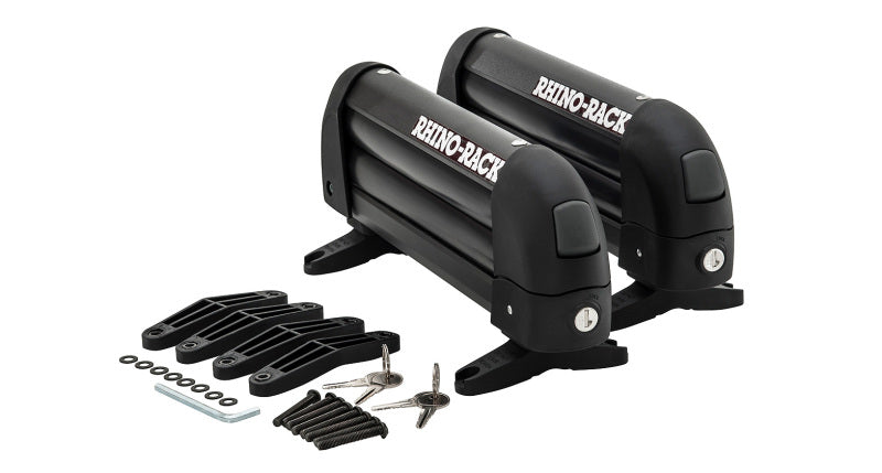 Rhino-Rack Universal Ski Carrier - Fits 2 Pairs of Skis - Black - Black Ops Auto Works