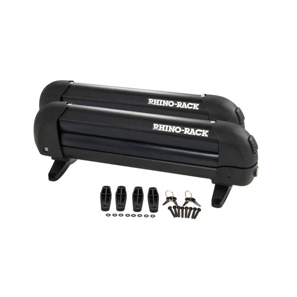 Rhino-Rack Universal Ski/Snowboard Carrier - Fits 3 Pairs of Skis or 2 Snowboards - Black - Rhino-Rack RHR573