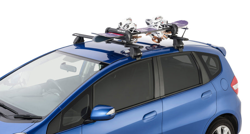 Rhino-Rack Universal Ski/Snowboard Carrier - Fits 3 Pairs of Skis or 2 Snowboards - Black - Black Ops Auto Works
