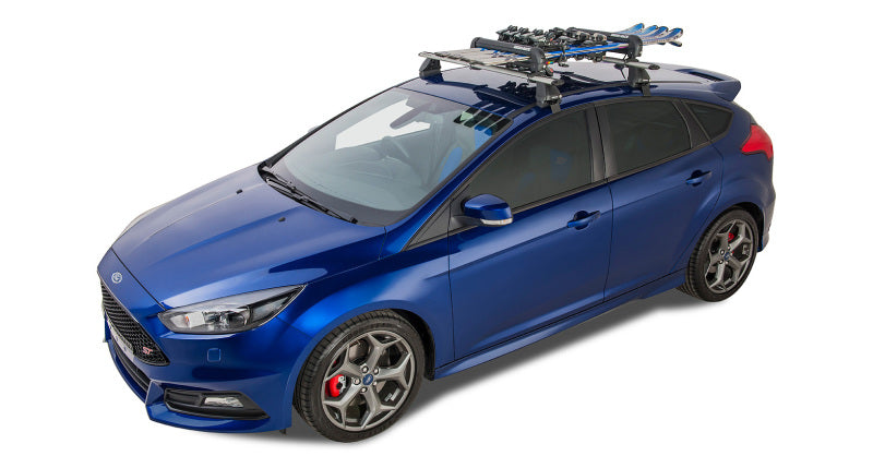 Rhino-Rack Universal Ski/Snowboard Carrier - Fits 4 Pairs of Skis or 2 Snowboards - Black - Black Ops Auto Works