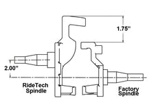 Load image into Gallery viewer, Ridetech 67-69 GM F-Body 68-74 X-Body 64-72 A-Body Tall Spindles Pair - Black Ops Auto Works