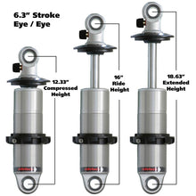Load image into Gallery viewer, Ridetech 24169901 Universal HQ Series coil-over shock, 6.3" stroke, 1.7" eye mount, anodized (each)