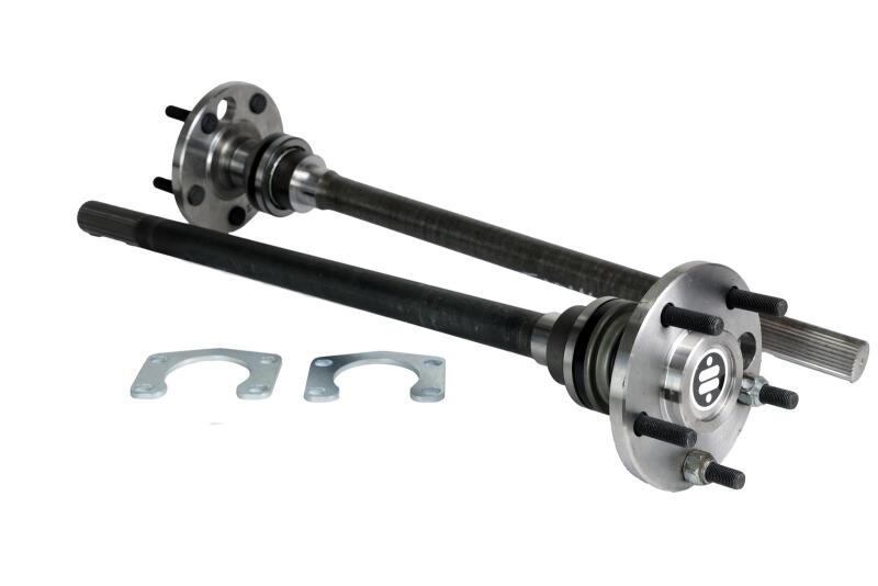 Close up of Ridetech welded control arm shock and panhard brackets