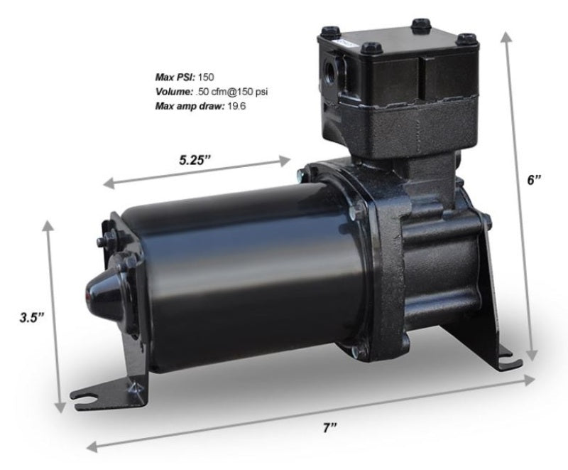 Ridetech Air Compressor 309 Model Thomas - Ridetech 31920002