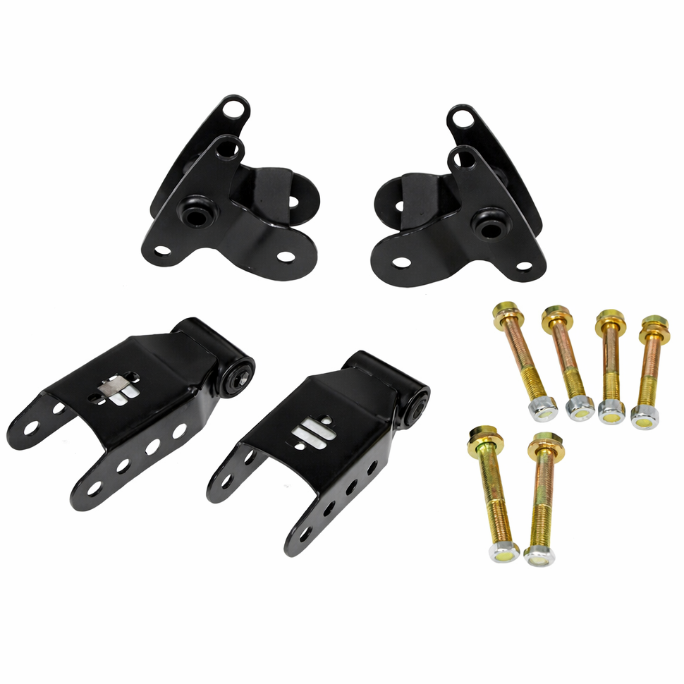 Ridetech 12299516 leaf spring bracket kit full view