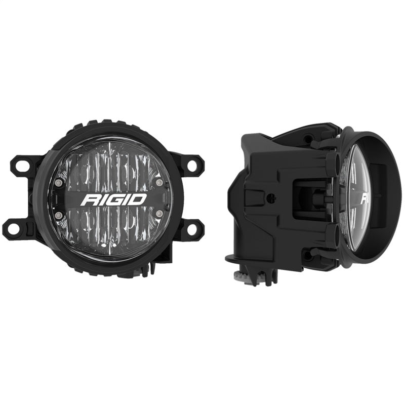 Rigid 14+ Toyota 4Runner/ Tundra & 16+ Tacoma 360-Series 4in LED SAE J583 Fog Lights  - White (Pair) - Black Ops Auto Works
