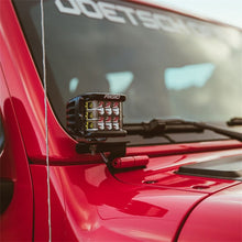 Load image into Gallery viewer, Rigid Industries 2018 Jeep JL - A-Pillar Mount Kit - Mounts Set of D / D-SS / SR-M / Ignite Series - Black Ops Auto Works