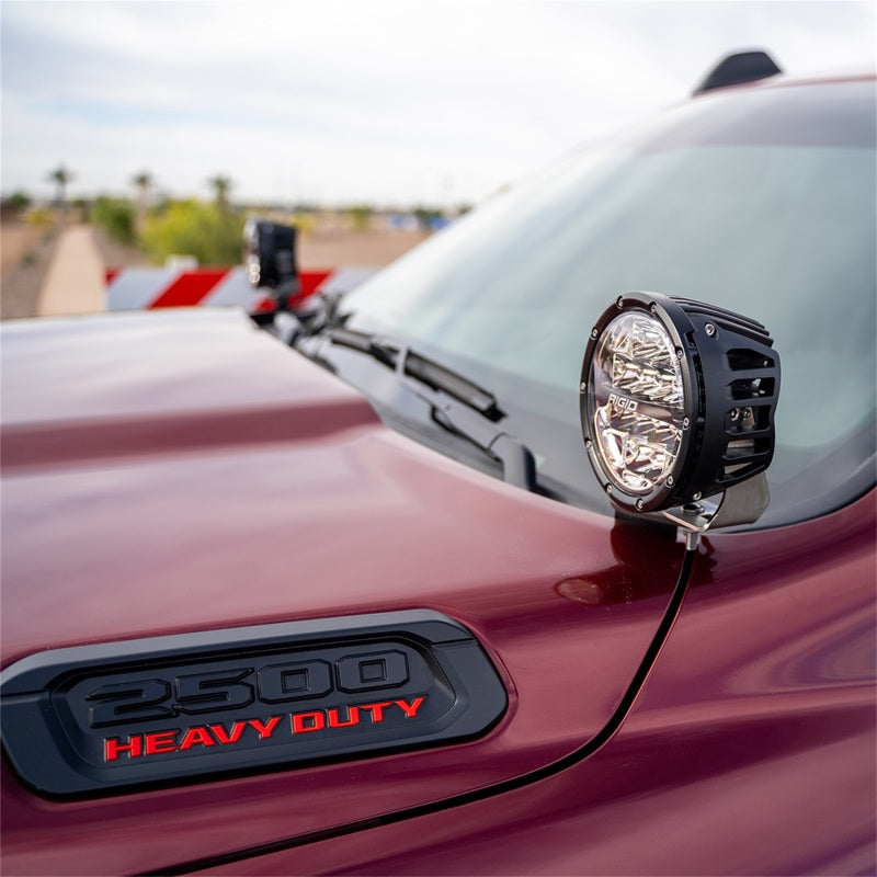 Rigid Industries 2019+ Dodge Ram 2500/3500 A-Pillar LED Light Mounts - Black Ops Auto Works