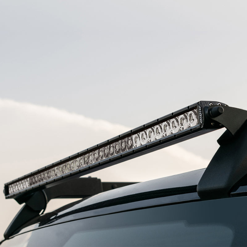 Rigid Industries 2021 Ford Bronco Roof Rack Light Kit (Incl. SR spot/flood Combo Bar) - Black Ops Auto Works