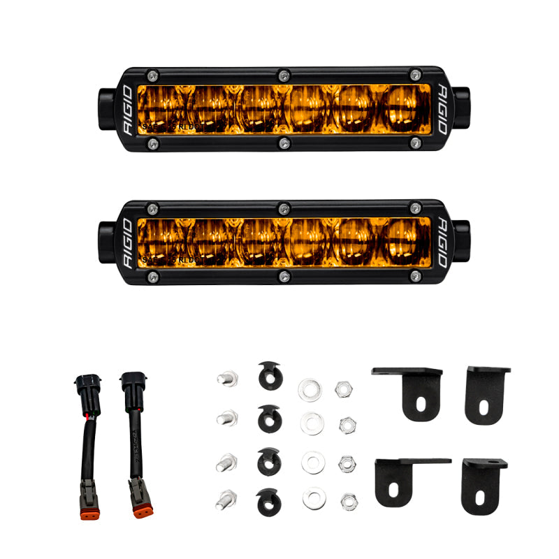 Rigid Industries 2022+ Toyota Tundra 6in SR-Series Selective Yellow Fog Light Kit - Black Ops Auto Works