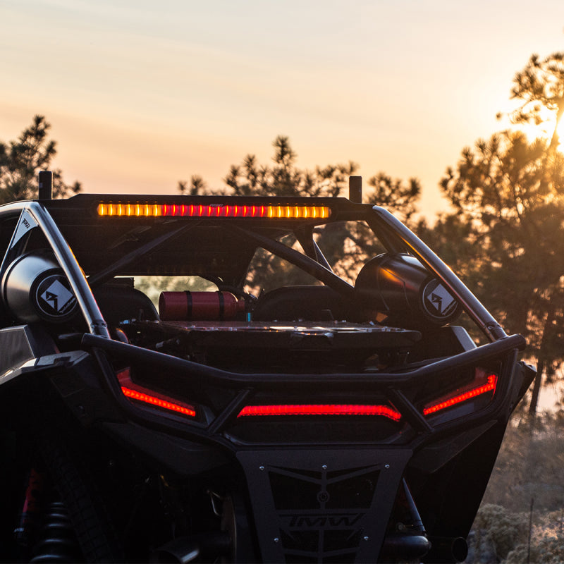 Rigid Industries 28in Chase Light Bar Universal - Rear Facing 27 Mode 5 Color LED Light Bar - Black Ops Auto Works