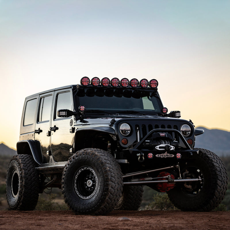 Rigid Industries 360-Series 4in LED Off-Road Drive Beam - Red Backlight (Pair) - Black Ops Auto Works