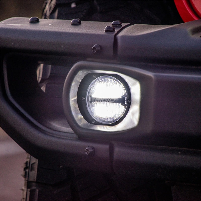 Rigid Industries 360-Series 4in LED SAE J583 Fog Light - White (Pair) - Black Ops Auto Works