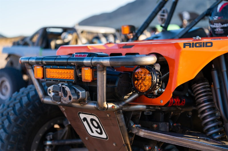 Rigid Industries 360-Series 6in SAE Fog w/ Amber PRO Lens - White (Pair) - Black Ops Auto Works