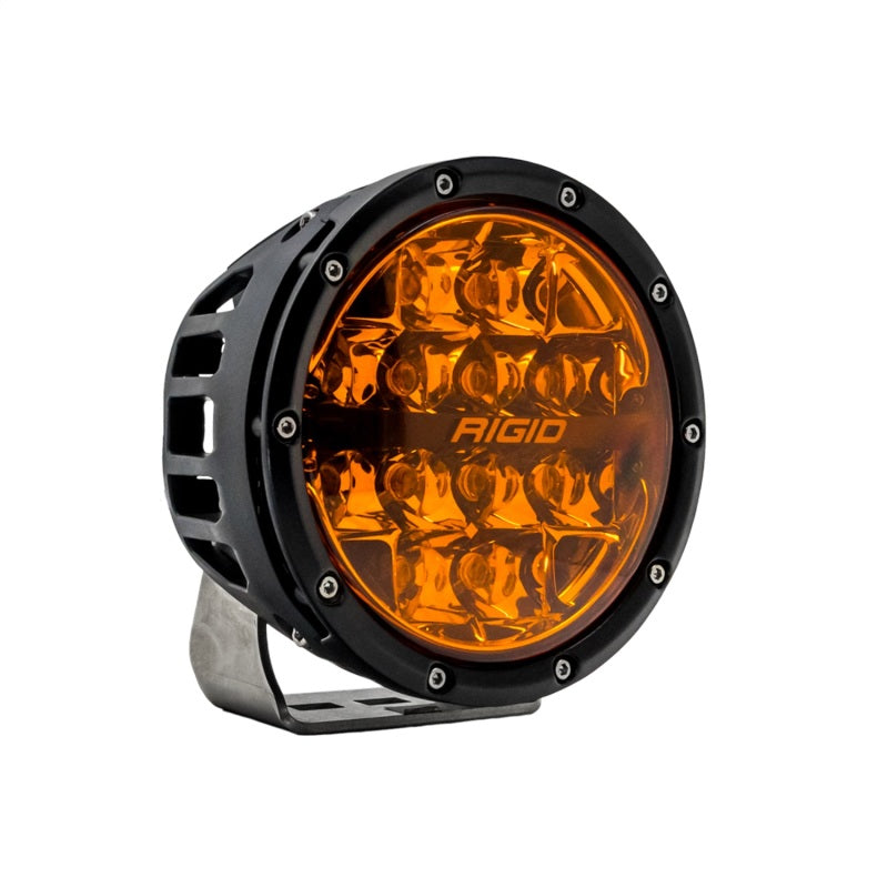 Rigid Industries 360-Series 6in SAE Fog w/ Amber PRO Lens - White (Pair) - Black Ops Auto Works
