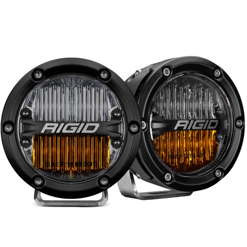Rigid Industries 360-Series SAE Fog Yellow/White Pair - Black Ops Auto Works