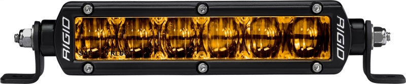 Rigid Industries 6in SR-Series Pro Dot / SAE Fog Lights (Pair) - Selective Yellow - Black Ops Auto Works