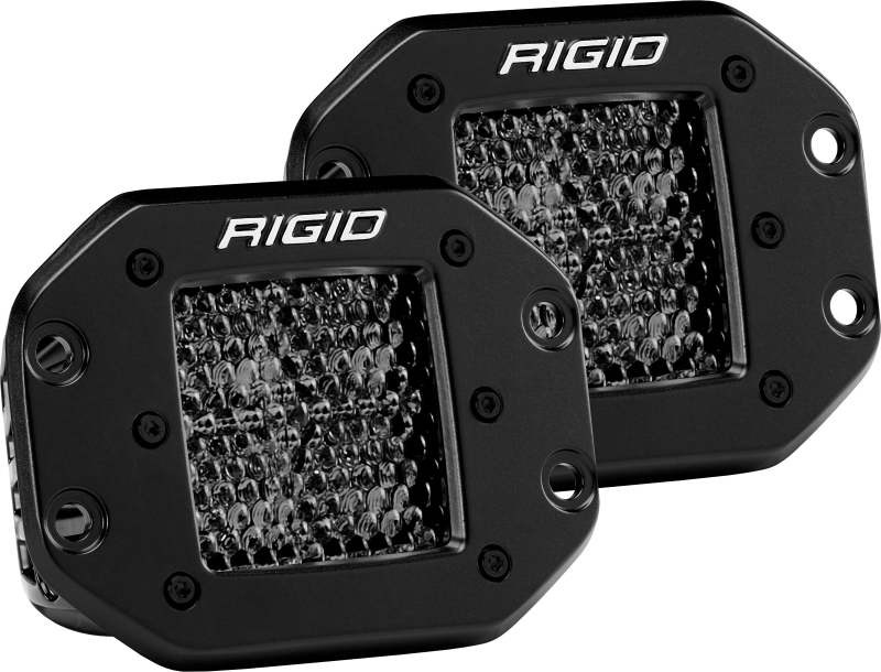 Rigid Industries D Series PRO Midnight Edition - Spot - Diffused - Pair - Black Ops Auto Works
