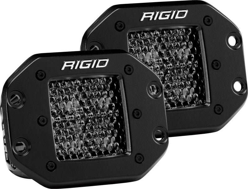 Rigid Industries D Series PRO Midnight Edition - Spot - Diffused - Pair - Black Ops Auto Works