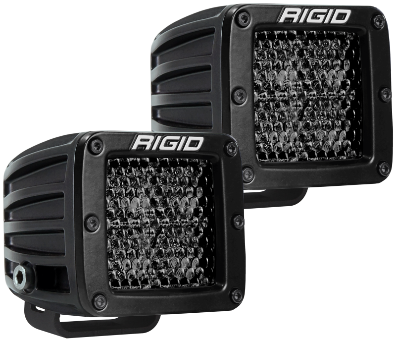 Rigid Industries D Series PRO Midnight Edition - Spot - Diffused - Pair - Black Ops Auto Works