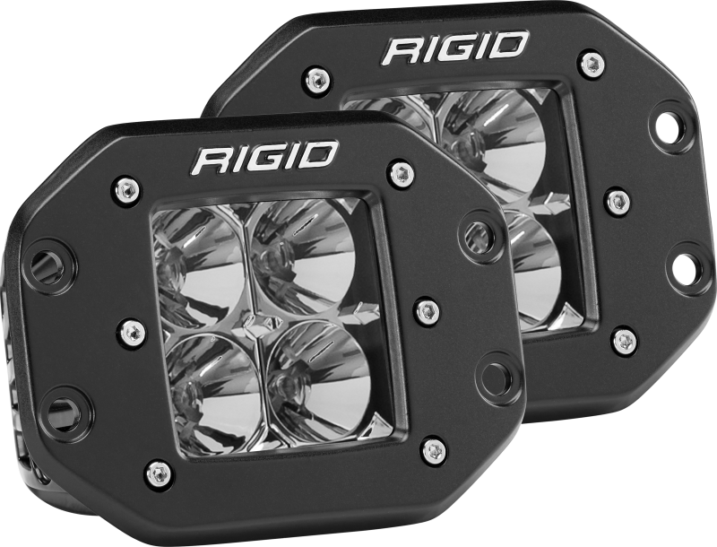 Rigid Industries Dually - Flush Mount - Flood - Set of 2 - Black Ops Auto Works