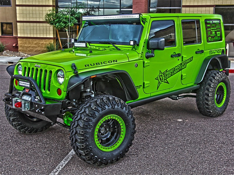 Rigid Industries Jeep JK - A-Pillar Mount Kit - Mounts set of Dually/D2 - Black Ops Auto Works