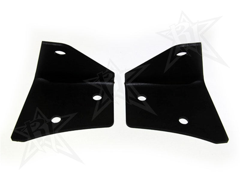 Rigid Industries Jeep JK - A-Pillar Mount Set of 2 - For Dually/D2 set - Black Ops Auto Works