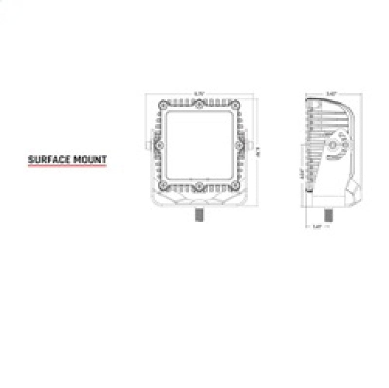 Rigid Industries Q-Series Spot w/ Amber PRO Lens - Black Ops Auto Works