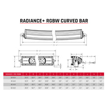 Load image into Gallery viewer, Rigid Industries Radiance+ Curved 20in. RGBW Light Bar - Black Ops Auto Works