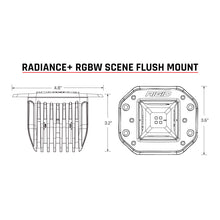 Load image into Gallery viewer, Rigid Industries Radiance+ Scene RGBW Flush Mount - Pair - Black Ops Auto Works