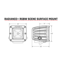 Load image into Gallery viewer, Rigid Industries Radiance+ Scene RGBW Surface Mount - Pair - Black Ops Auto Works