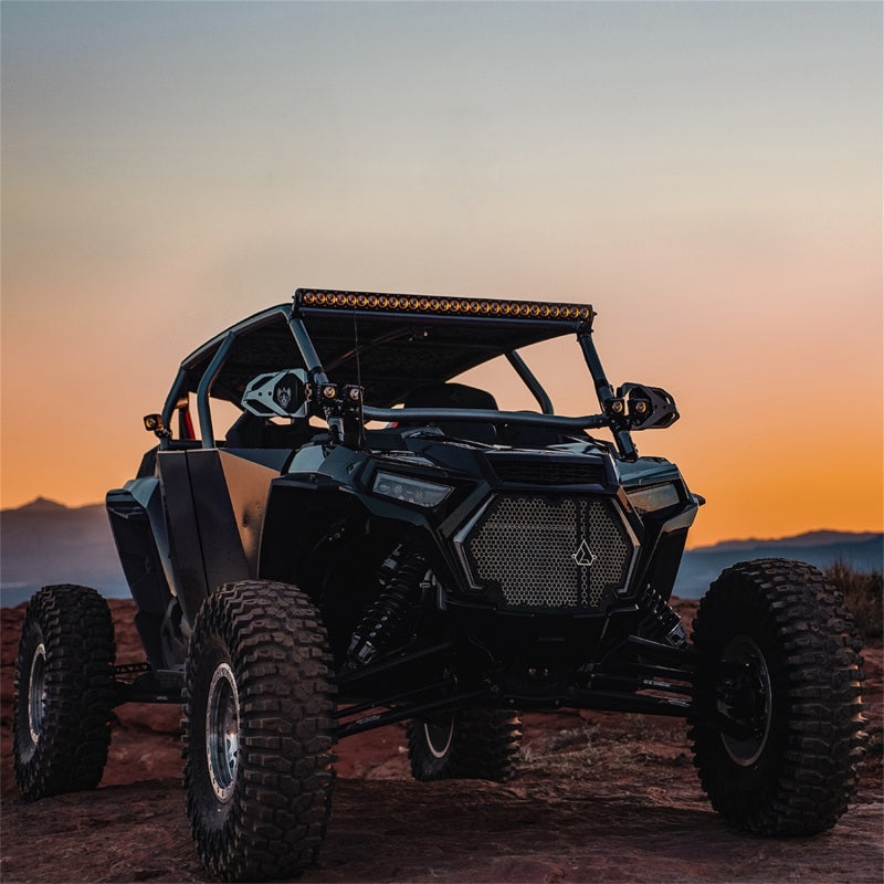 Rigid Industries Revolve Pod w/Amber Trim Ring - Pair - Black Ops Auto Works