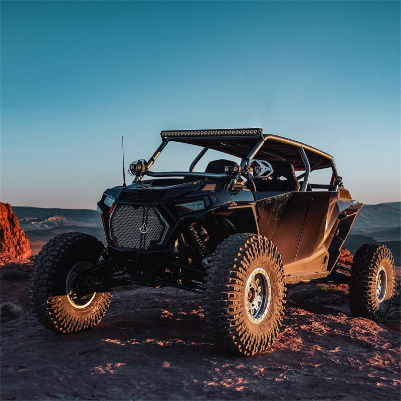 Rigid Industries Revolve Pod w/Amber Trim Ring - Pair - Black Ops Auto Works